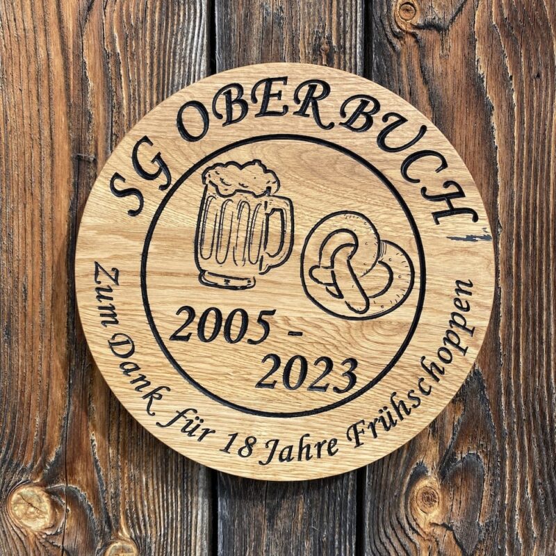 SG Oberbuch Holzschild
