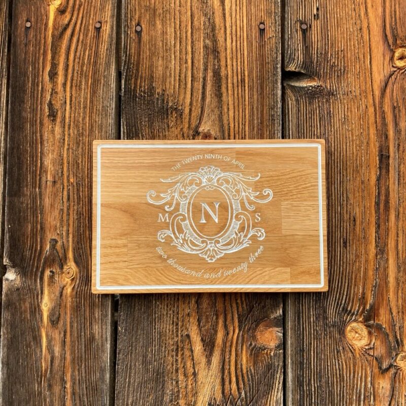 Monogram Hochzeitsschild Holz