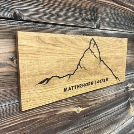Wandbild Matterhorn Holz